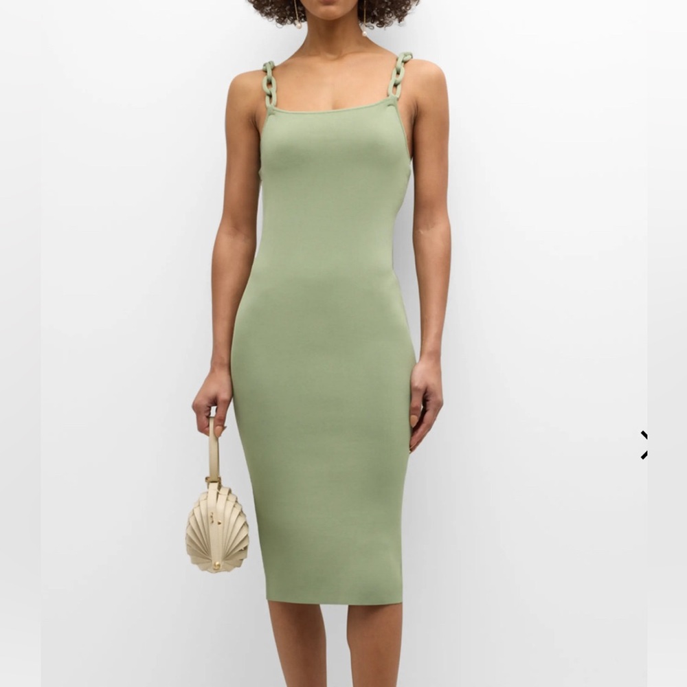 Alina Braided Straps Midi Dress